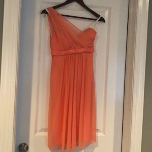 David's Bridal Knee length Bridesmaid F15607 Dress
